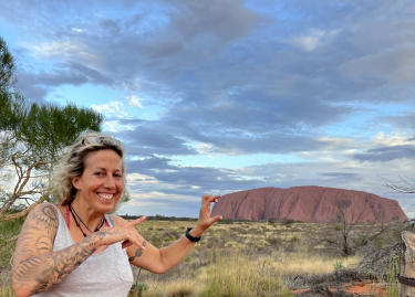 Sylvester am Uluru